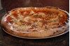 Eating Italian Pizza at Crush Pizza restaurant in Boston, MA.